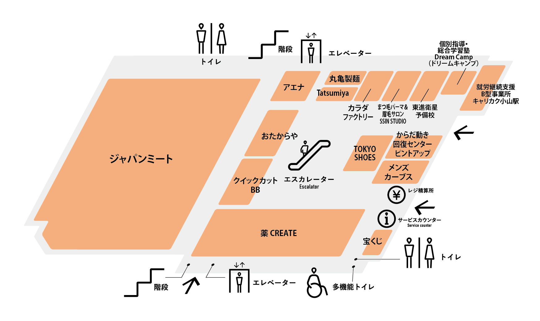 １階フロアマップ